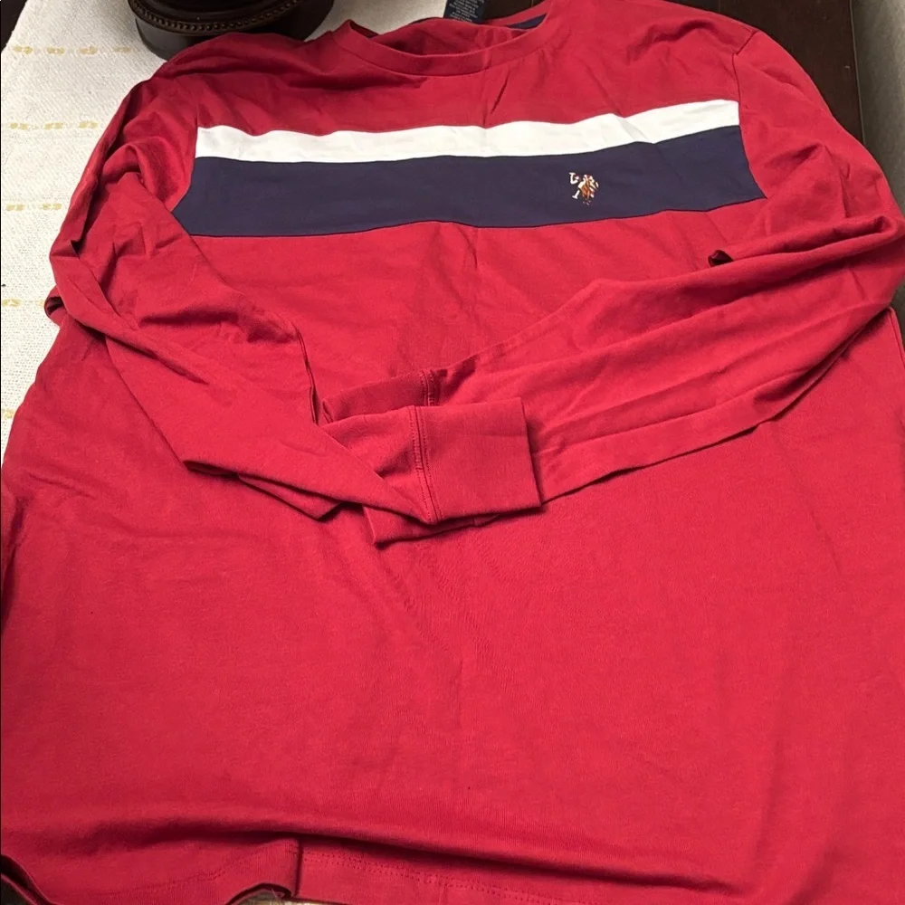 U.S.Polo Red and Navy Men's cotton